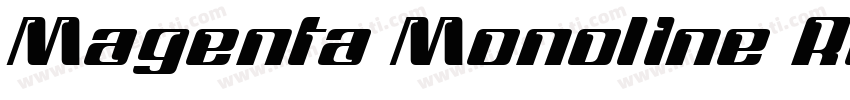 Magenta Monoline Reg字体转换